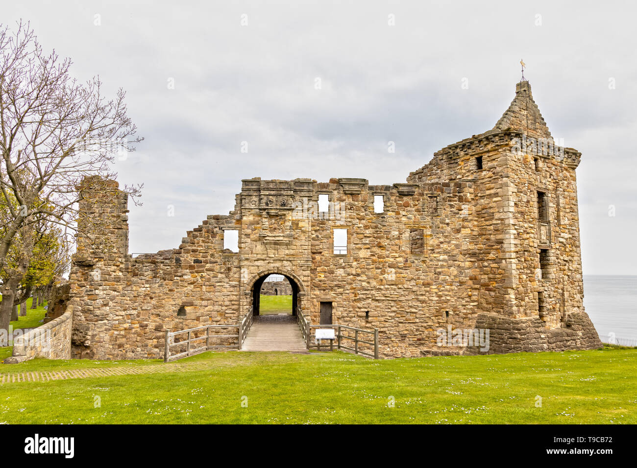 St Andrews Castle in St Andrews, Scotland Stock Photo Alamy
