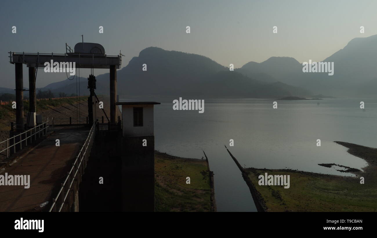 Beautiful dam in India. Pothundi dam Palakkad Kerala Stock Photo Alamy