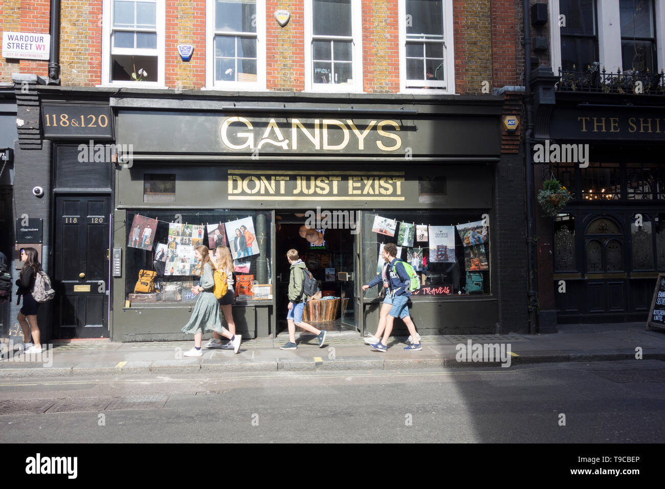 Gandy's shop front, Wardour Street, London, UK Stock Photo