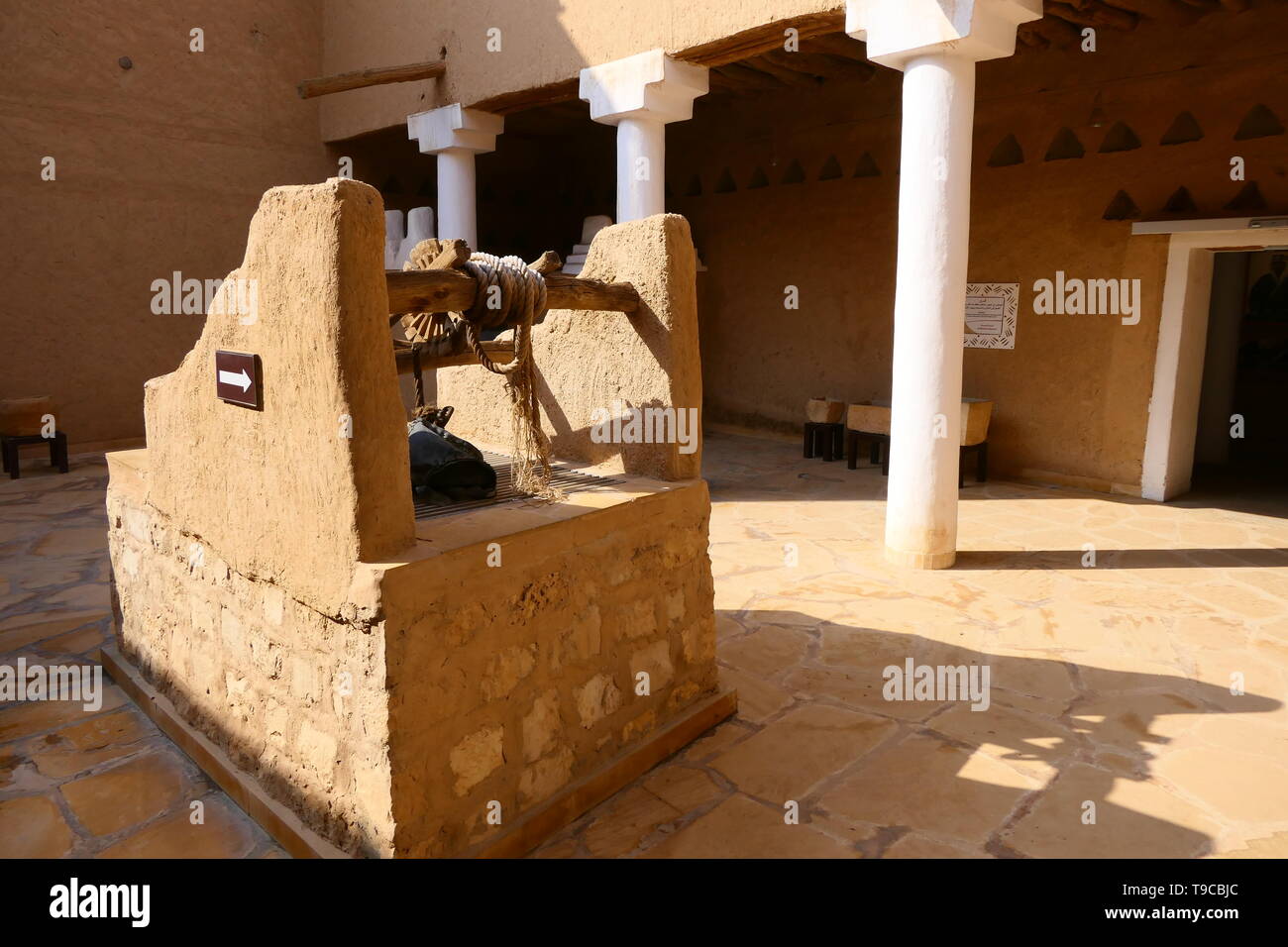 RIYADH, SAUDI ARABIA - DECEMBER 16, 2018: inside of the historical Al Masmak museum Stock Photo