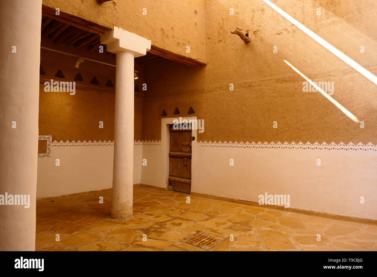 RIYADH, SAUDI ARABIA - DECEMBER 16, 2018: inside of the historical Al Masmak museum Stock Photo