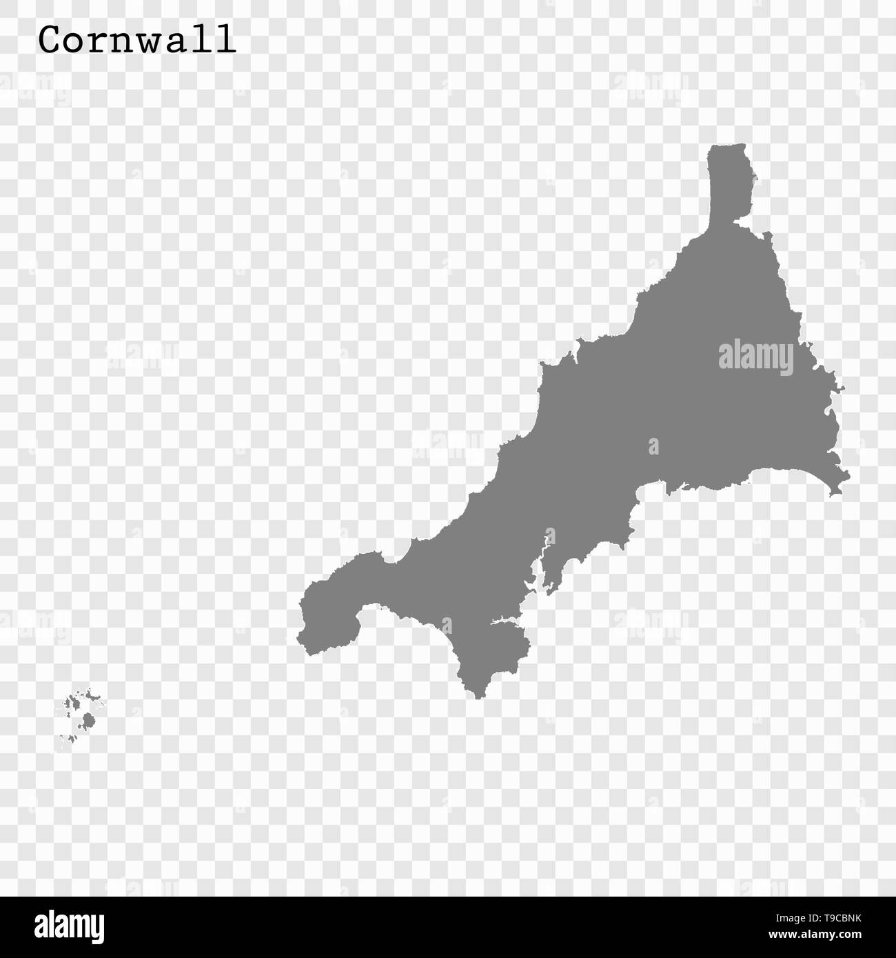 Map of cornwall hires stock photography and images Alamy