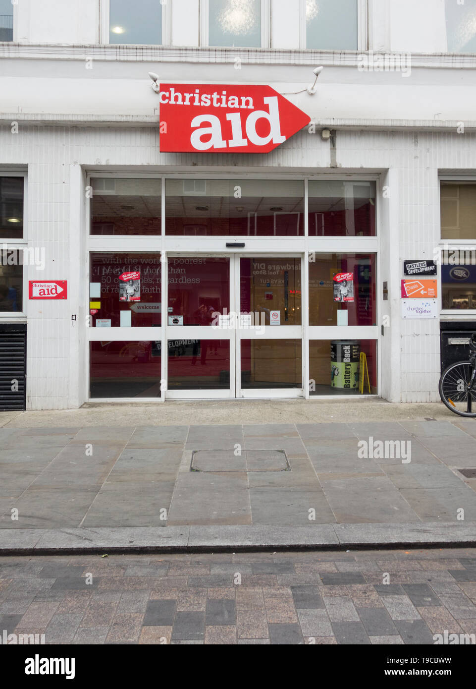 Christian Aid headquarters, Lower Marsh, London, Lambeth, SE1, UK Stock