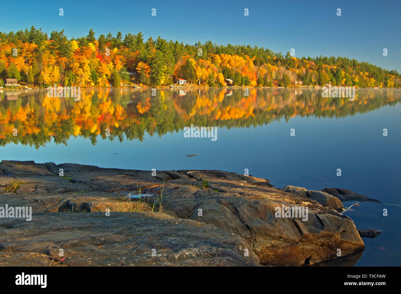 Cottages And Autumn Colors Along Carlyle Lake Killarney Provincial
