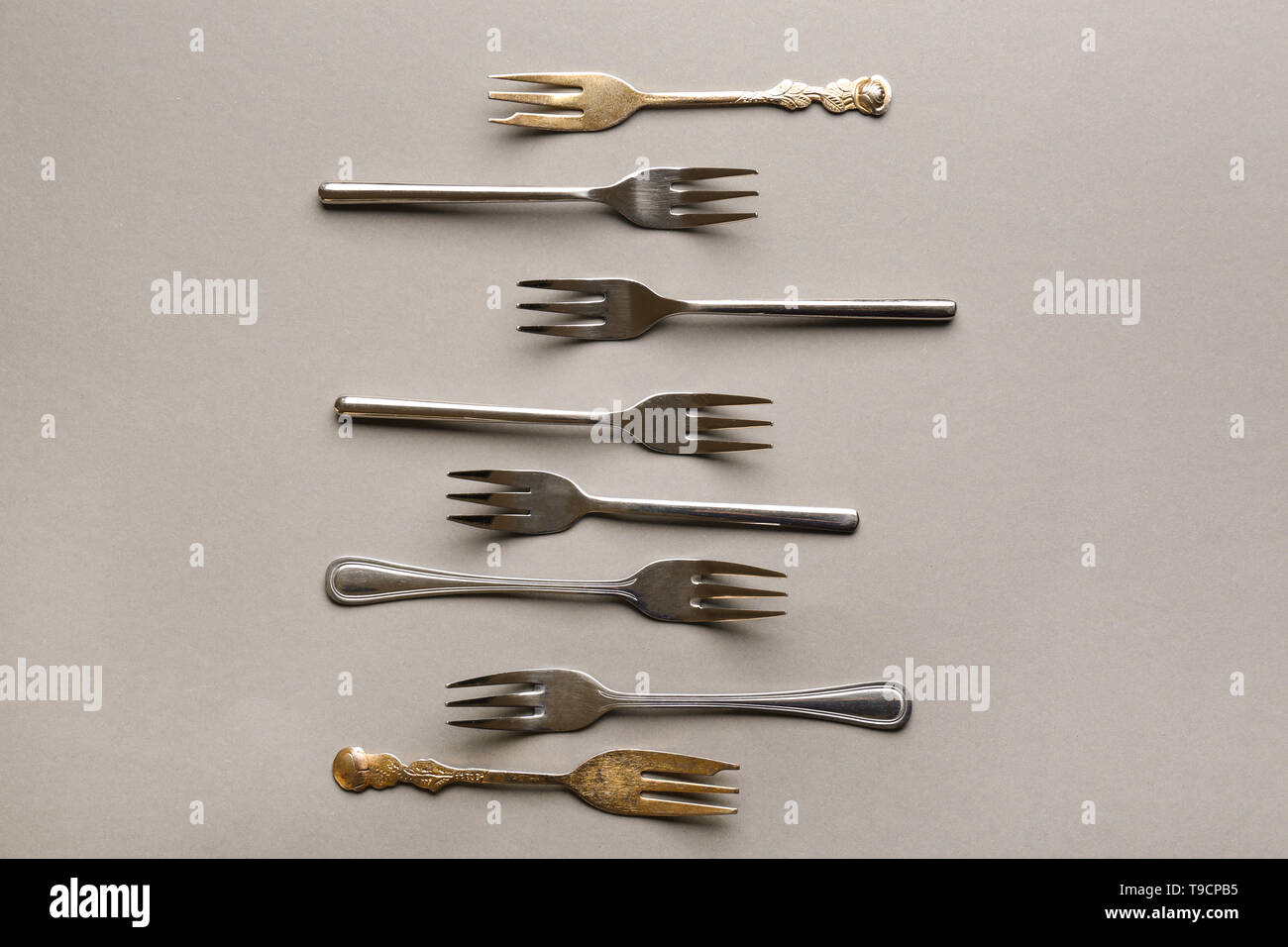 Three forks table setting hi-res stock photography and images - Alamy