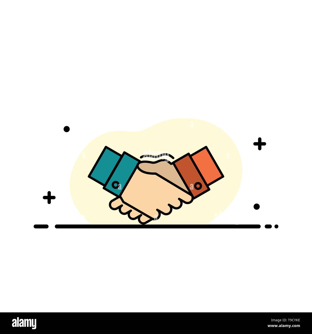 Premium Vector  Handshake vector flat icon isolated hand shake emoji  illustration