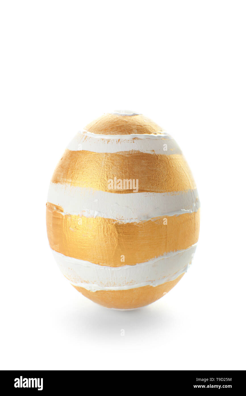 Beautiful Easter egg on white background Stock Photo - Alamy