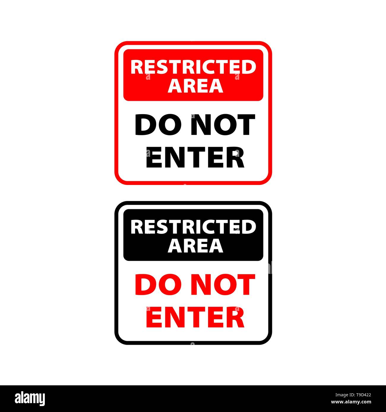 Traffic signs no parking Cut Out Stock Images & Pictures - Alamy