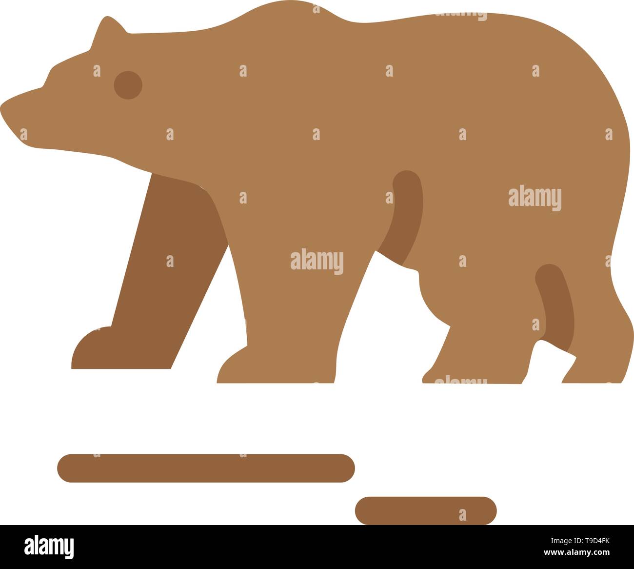 Animal Bear Polar Canada Flat Color Icon Vector Icon Banner Template Stock Vector Image Art Alamy