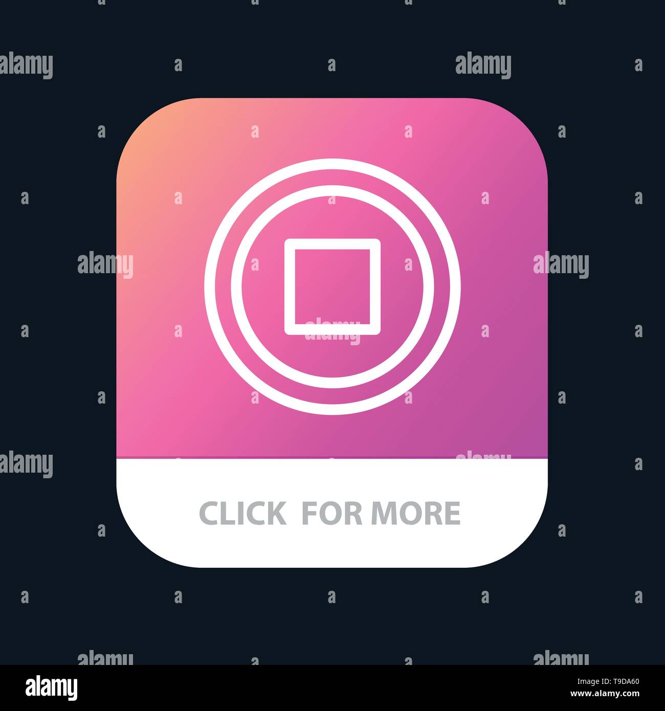 Basic, Interface, User Mobile App Button. Android and IOS Line Version Stock Vector Image & Art