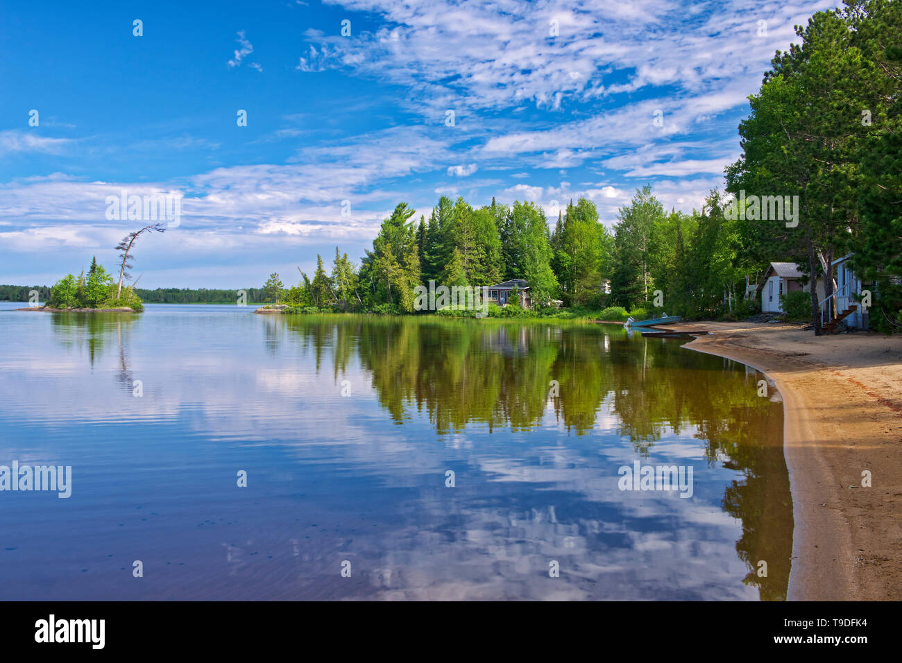 Cottage life, Lac des Sables Belleterre Quebec Canada Stock Photo Alamy