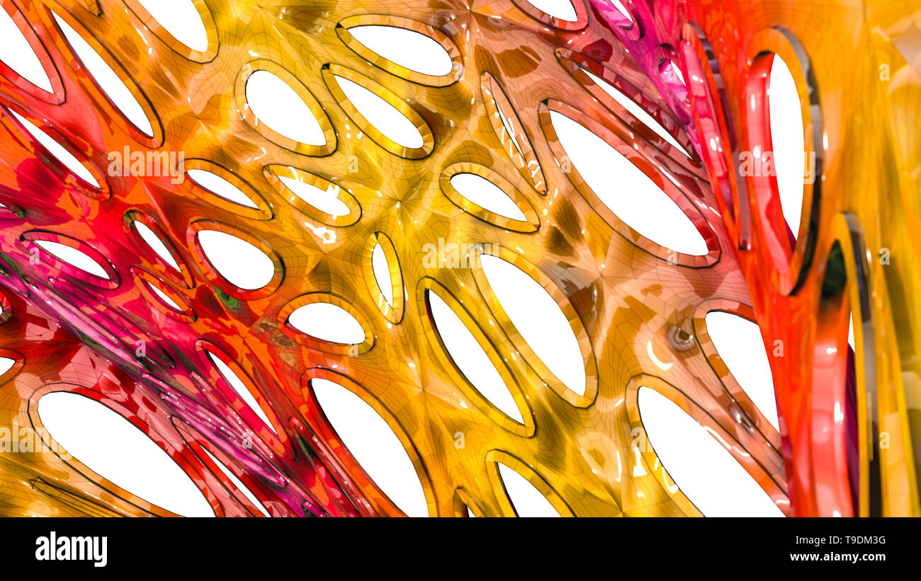 Abstract openwork background 3d hi-res stock photography and images - Alamy
