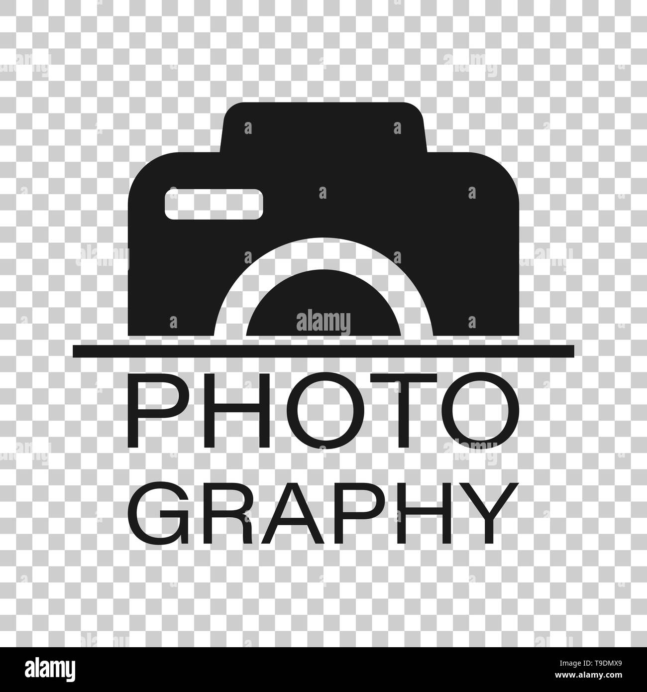 Camera device sign icon in transparent style. Photography vector ...