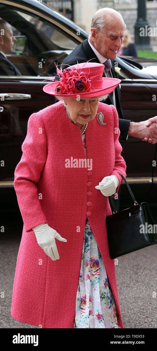 Queen Elizabeth II and the The Duke of Edinburgh arrive ahead of the