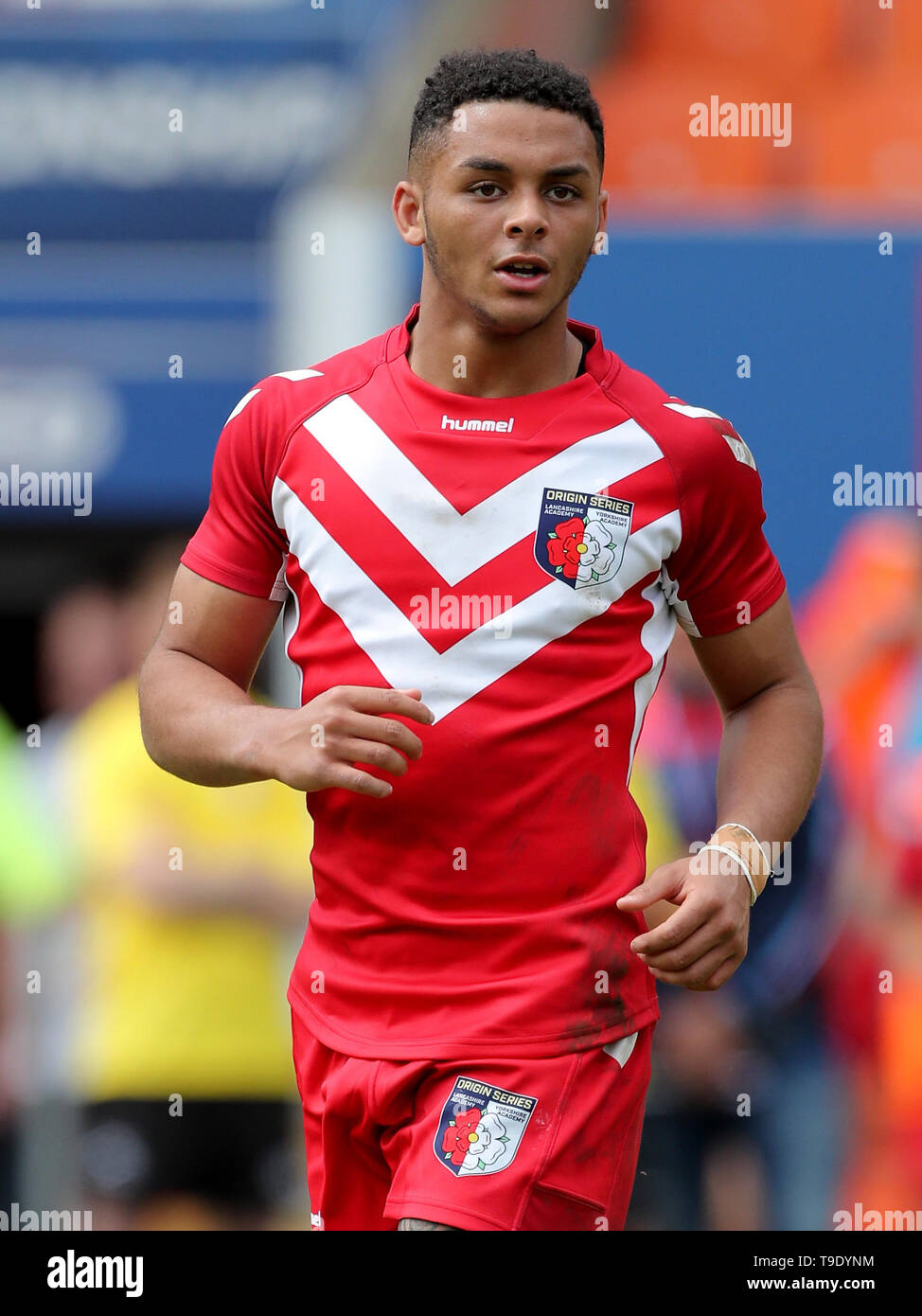 Lancashire's Umyla Hanley, son of Ellery Hanley in action during the