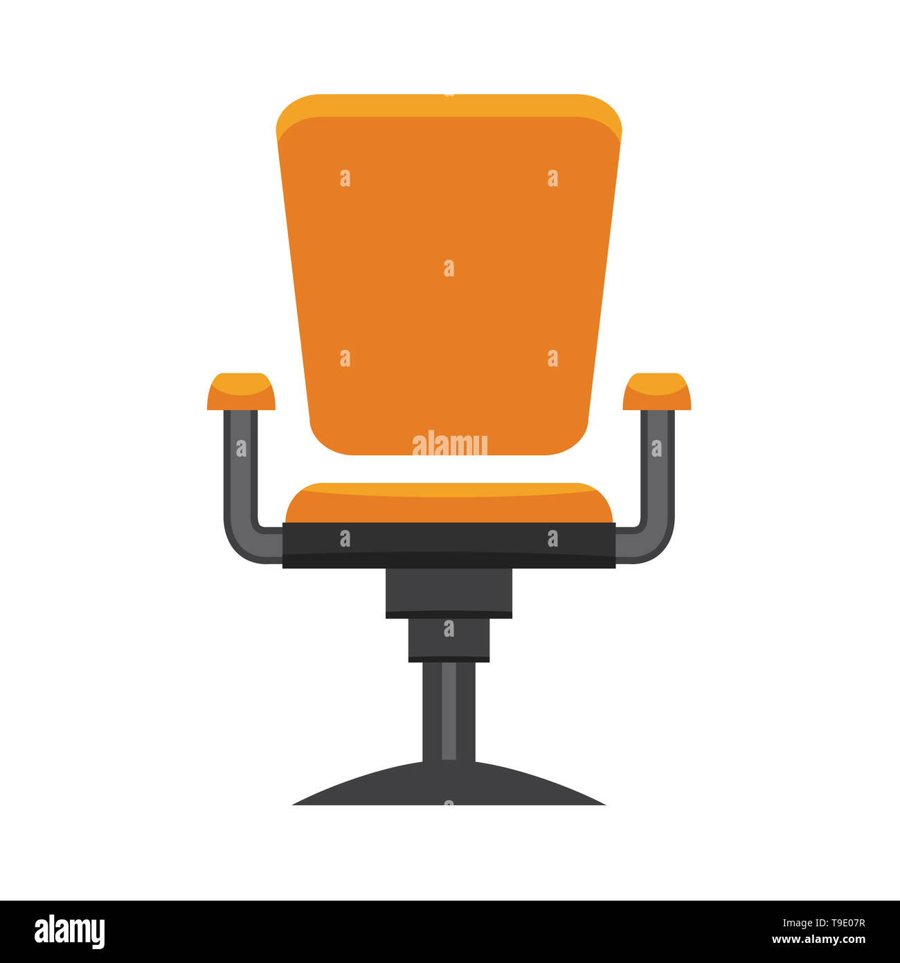 Modern office chair. Flat and solid design illustrration Stock Photo ...