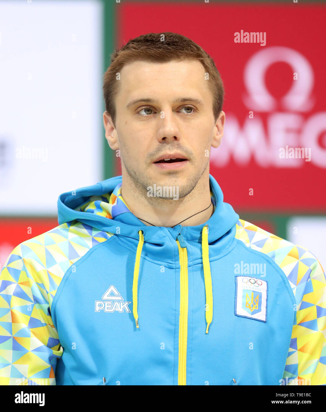 Ukraine's Oleg Kolodiy ahead of the 3m Springboard Sei-Final during day ...