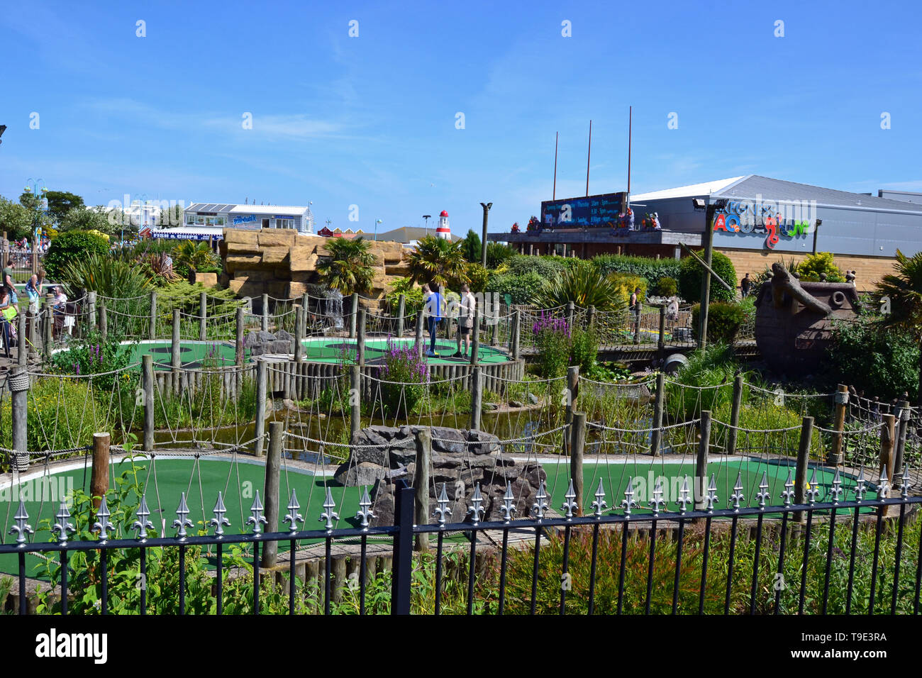 Crazy Golf Course, Skegness, Lincolnshire, UK Stock Photo