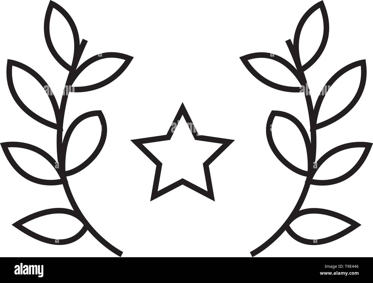 Award winning symbol illustration vector on white background Stock