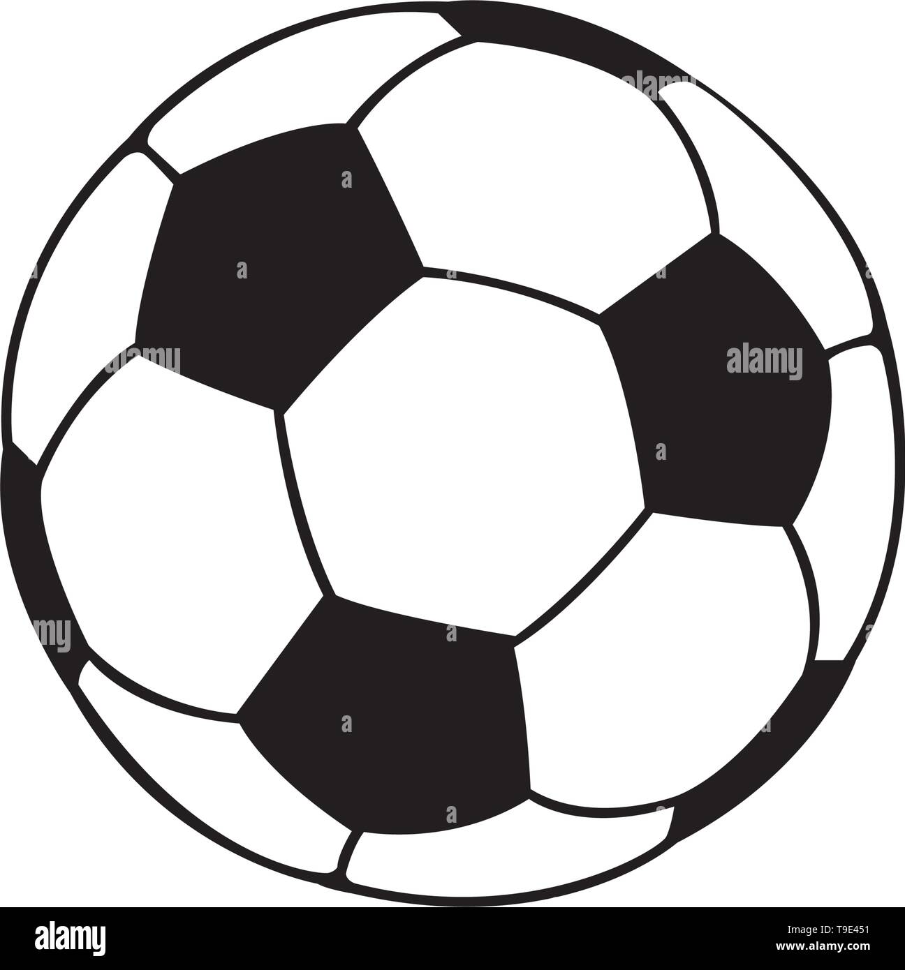 Football soccer ball vector isolated on white background. Stock Vector