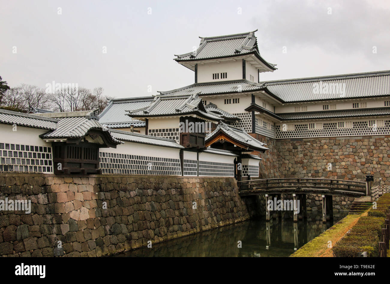 Entrance at Kanazawa Castle in Kanazawa, Ishikawa Prefecture, Japan Stock Photo