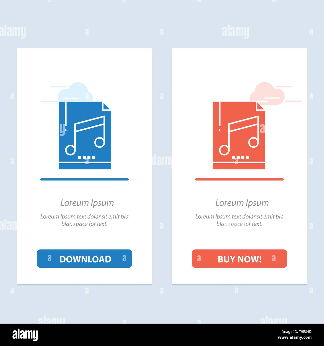 Audio, Computer, File, Mp3, Sample Blue and Red Download and Buy Now