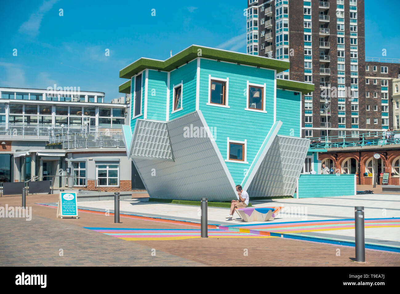 Upside Down House Brighton Seafront Sussex Brought To Brighton By