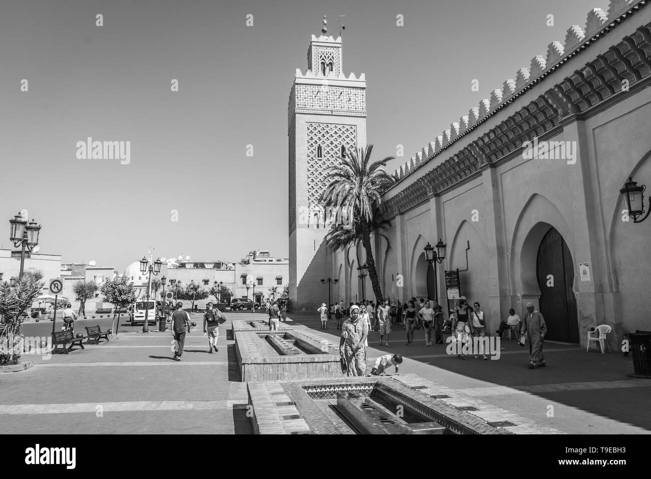 MARRAKECH, MOROCCO, 29 AUGUST 2018: Kasbah Mosque Stock Photo