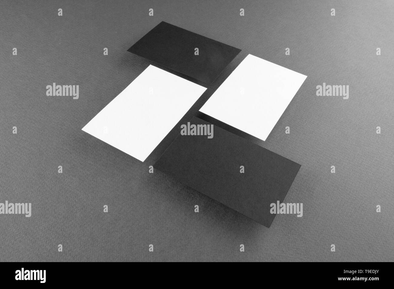 Mockup of business cards. Template for branding identity Stock Photo