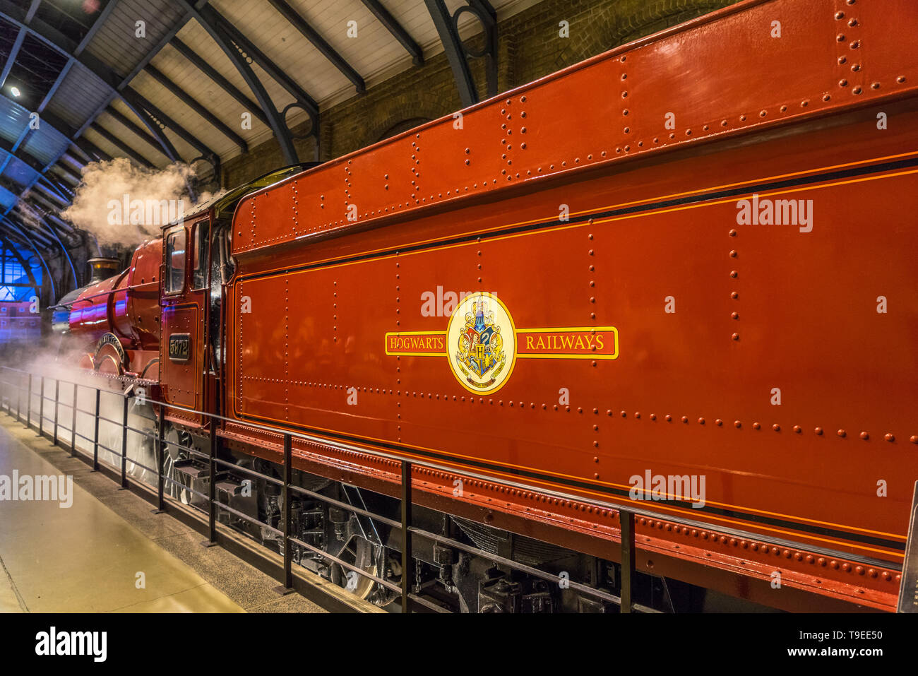 Hogwarts Express steam engine on display, Warner Bros. Studio Tour ‘The