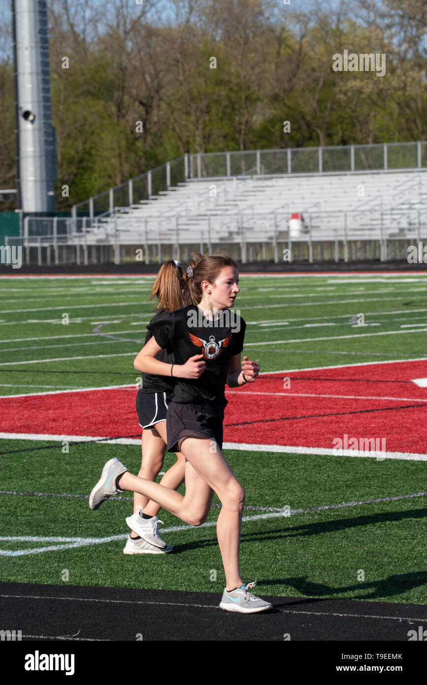 Images from a middle school track meet at Middleton, Wisconsin, USA