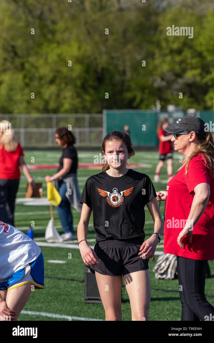 Images from a middle school track meet at Middleton, Wisconsin, USA