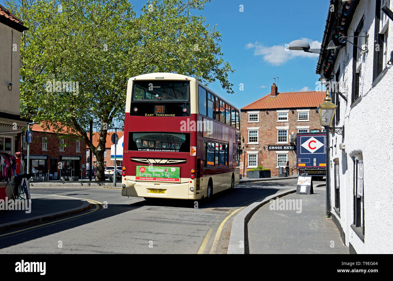 Bus in Crowle, North Lincolnshire, England UK Stock Photo Alamy