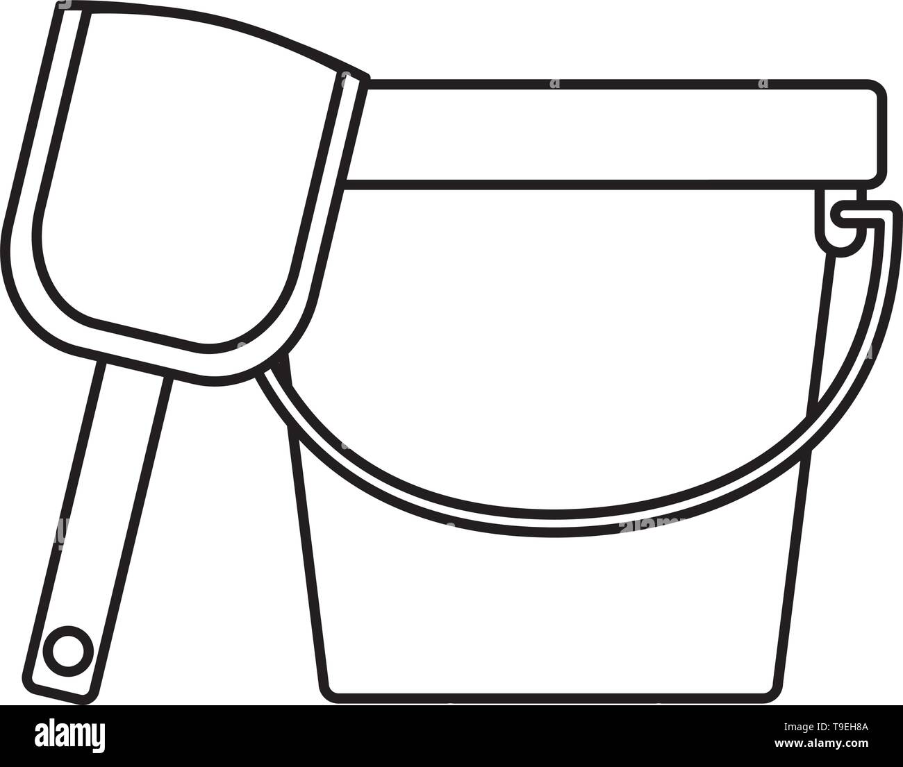 bucket shovel kids toy Stock Vector Image &amp; Art - Alamy