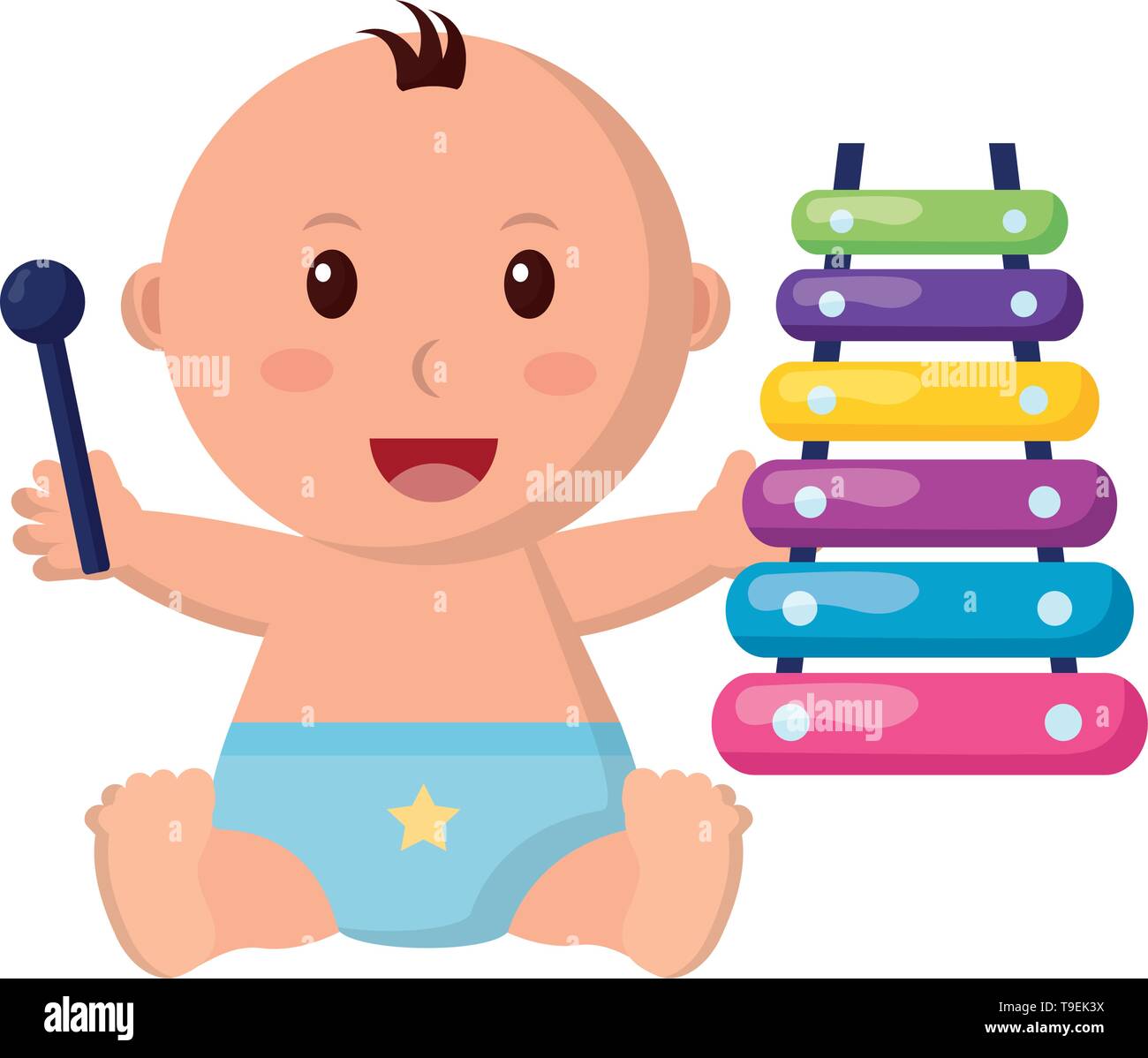 baby boy toys Stock Vector Image & Art - Alamy