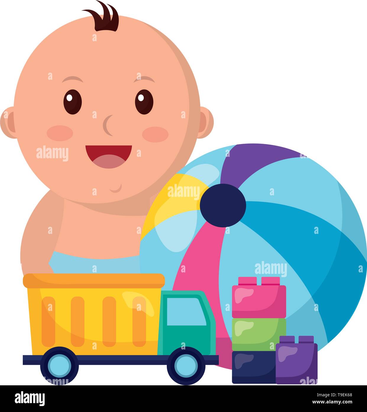 baby boy toys Stock Vector Image & Art - Alamy