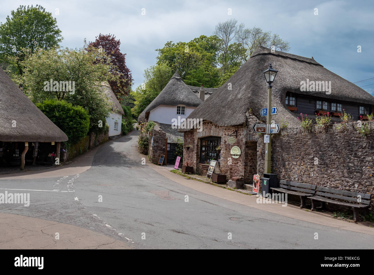 The drum inn at cockington village hires stock photography and images