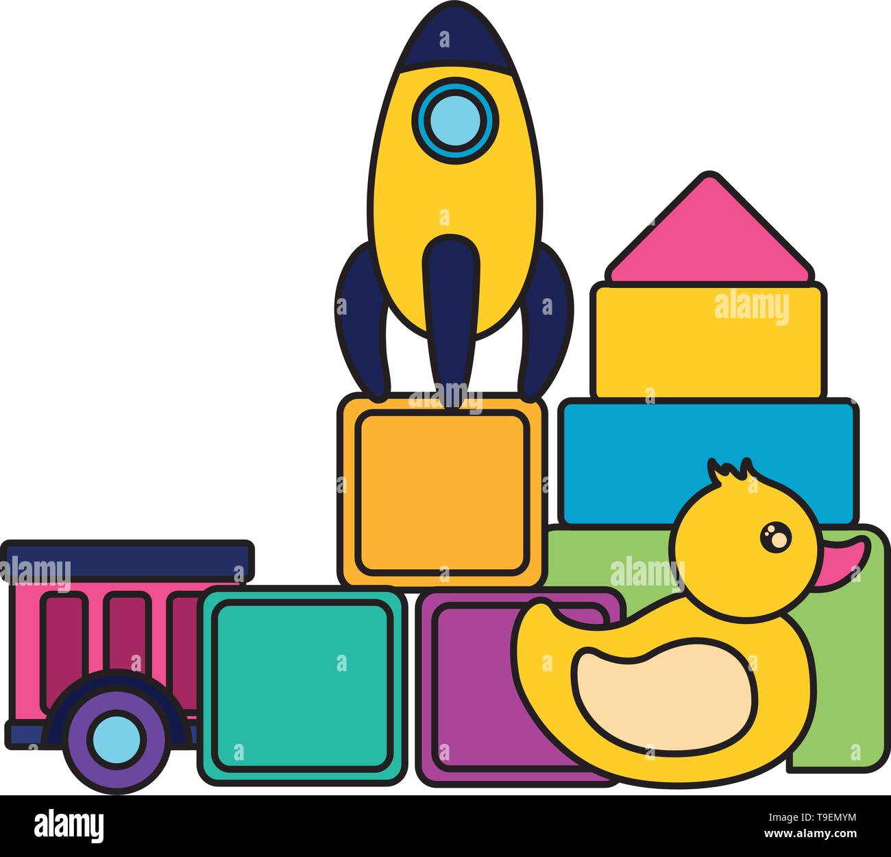 kids toys design Stock Vector Image & Art Alamy
