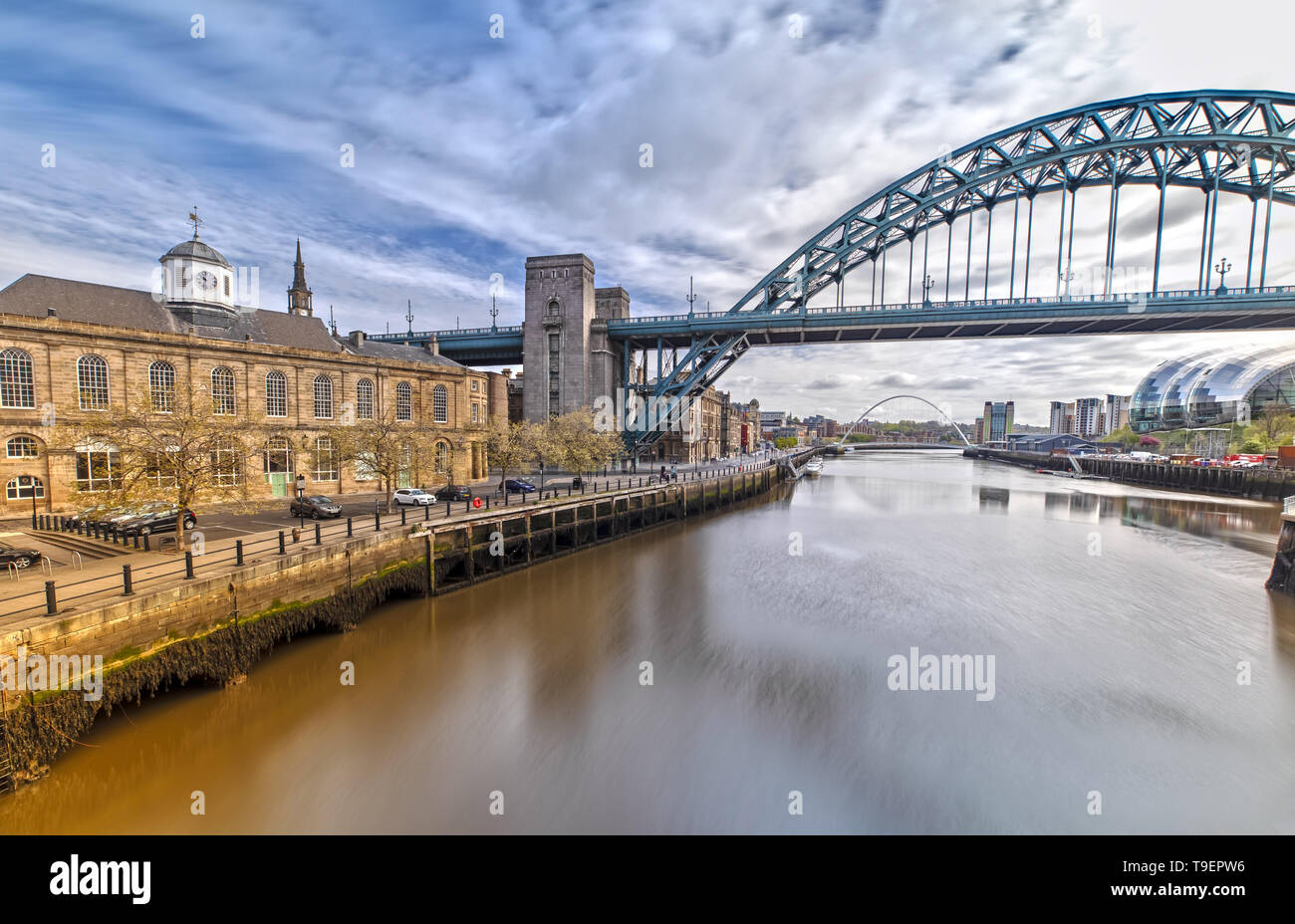 The Tyne Bridge in Newcastle upon Tyne in Great Britain Stock Photo