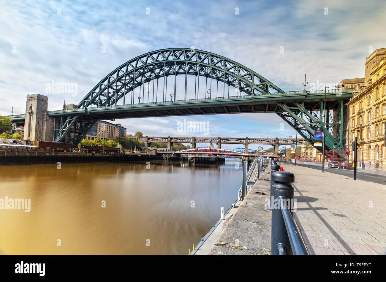 The Tyne Bridge in Newcastle upon Tyne in Great Britain Stock Photo - Alamy