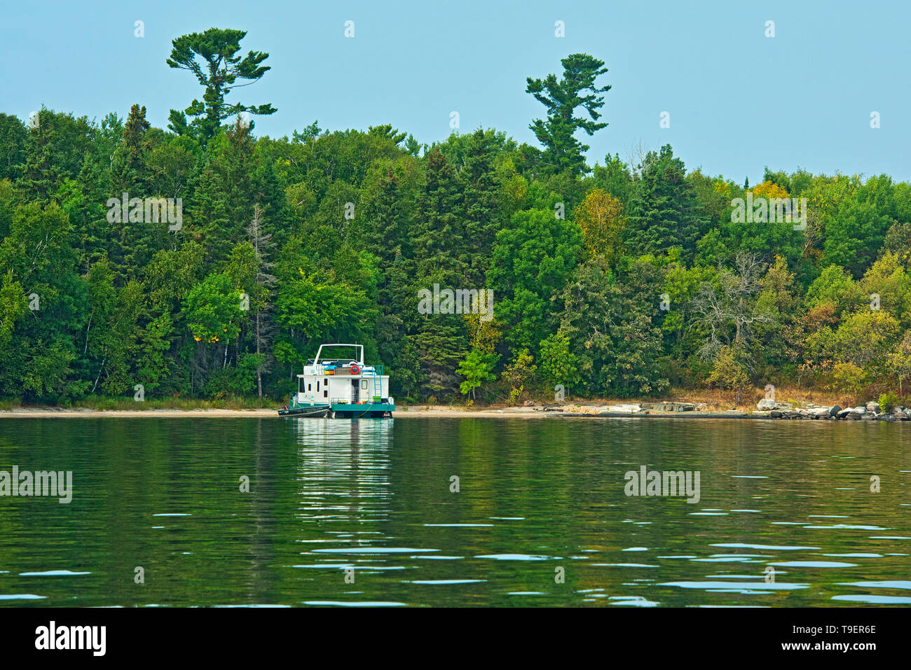 Houseboat on Lake of the Woods Kenora Ontario Canada Stock Photo Alamy