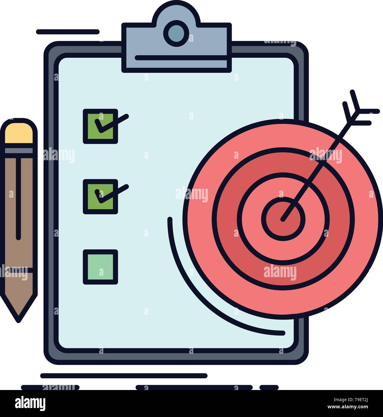 Earning target Stock Vector Images - Alamy