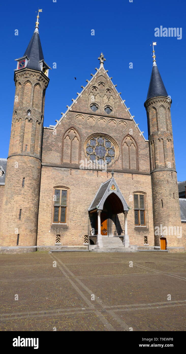 The gothic and historic Ridderzaal in the City of The Hague, The Netherlands Stock Photo