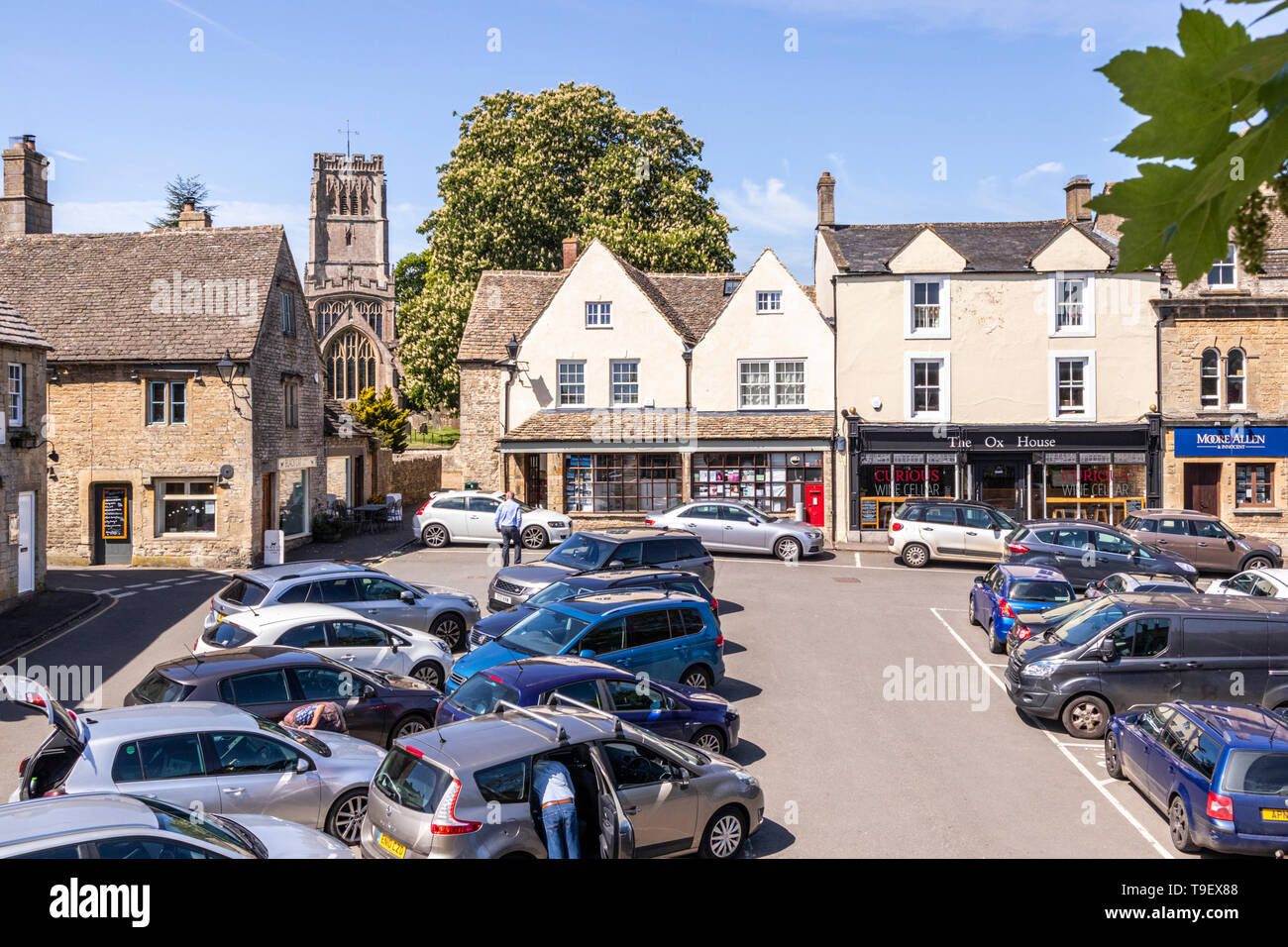 The Market Place in the ancient Cotswold town of Northleach