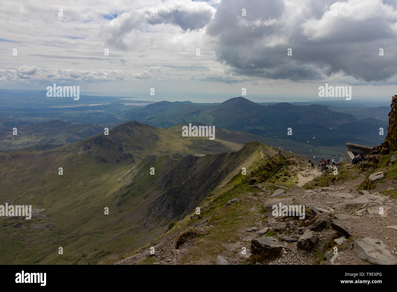 Mount Snowdon in Snowdonia National Park, Wales, United Kingdom Stock Photo