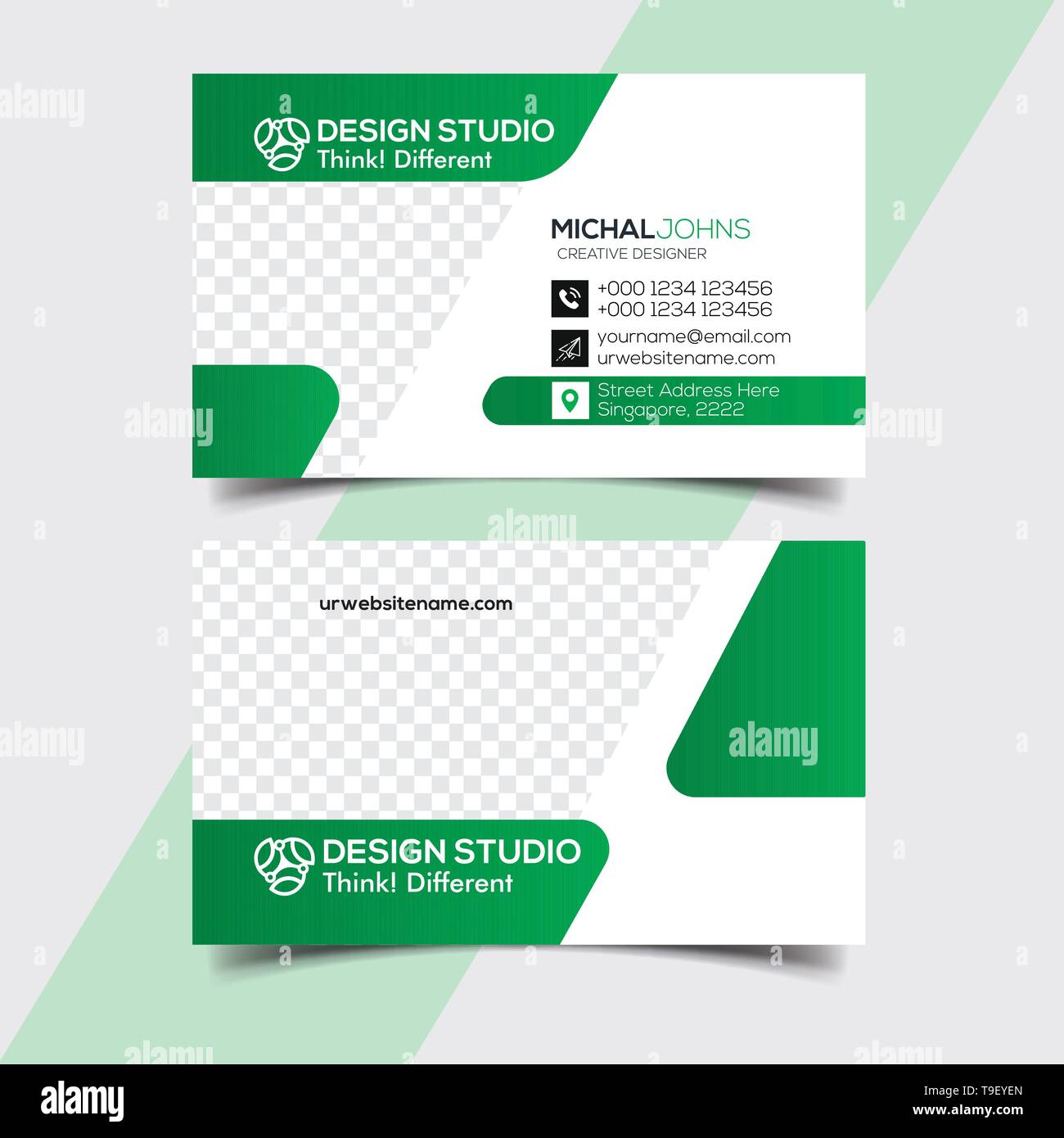 Modern Creative Business Template Design Stock Vector