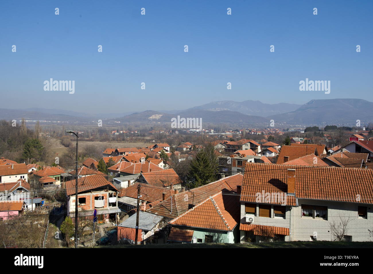 Panorama of Niska banja, spa in Serbia Stock Photo - Alamy