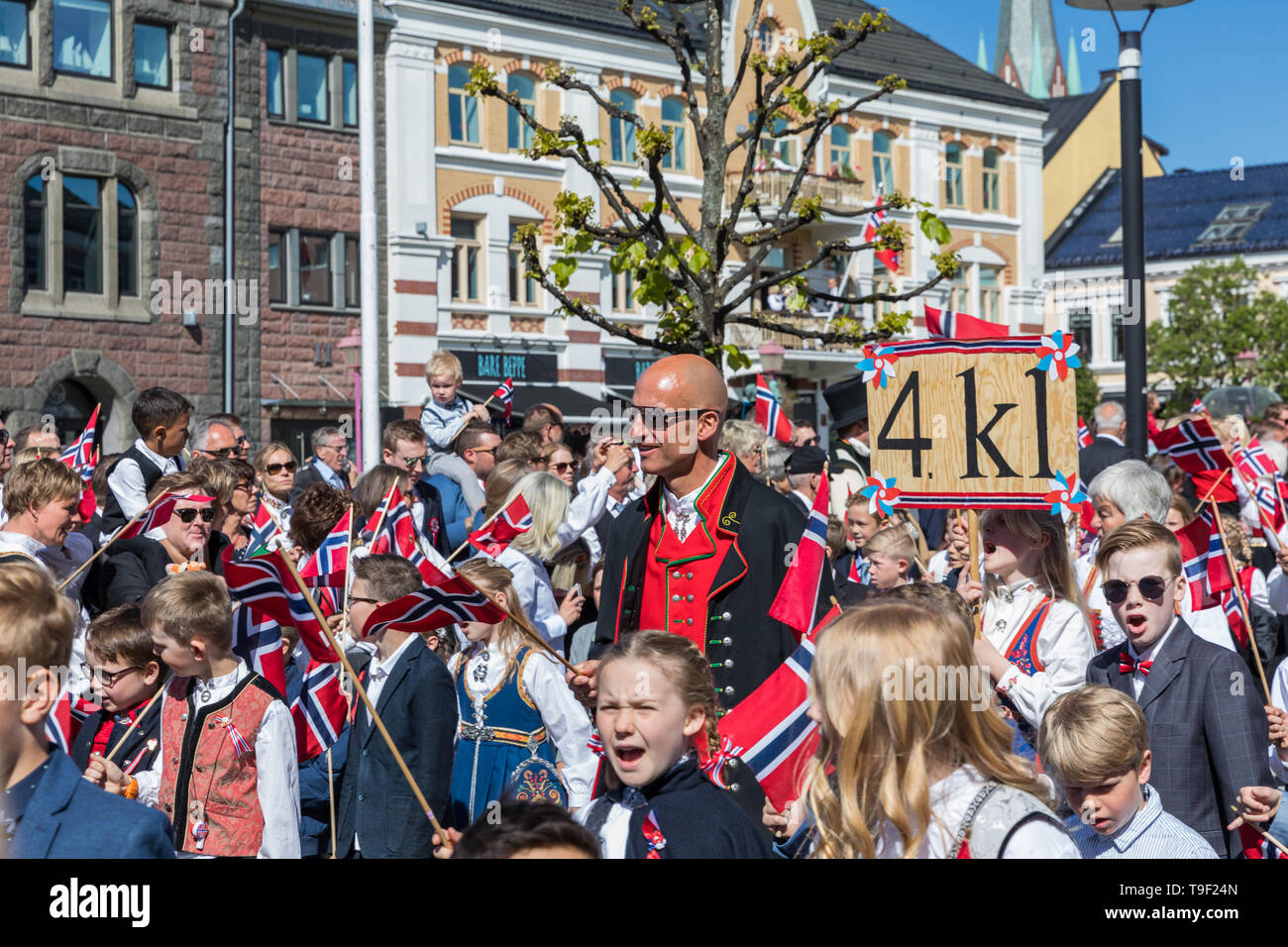 17th May Norwegian Constitution Day celebrations in Sandefjord Stock Photo