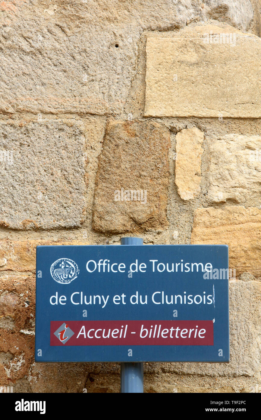 Office de Tourisme de Cluny et du Clunisois. Accueil. Billetterie. Cluny. France. Stock Photo