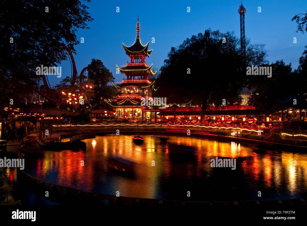 Tivoli Gardens, Copenhagen, Denmark Stock Photo